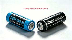 18650 battery Beware of Falsely Marked Capacity