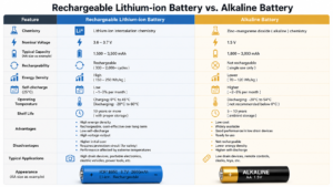 Rechargeable Lithium-Ion vs Alkaline Batteries: Full 2026 Comparison Guide