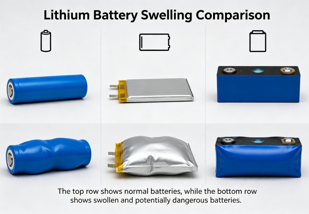 Lithium Battery Swelling Comparison bakth