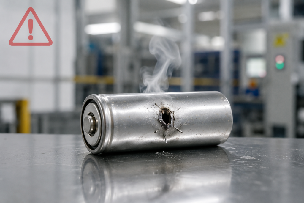 punctured lithium battery thermal runaway safety guide for industrial RV marine users