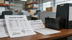 Logistics photo of Class‑9 labelled lithium‑ion battery shipping carton, illustrating 2026 IATA DGR 67th, IMDG 41‑24 and US PHMSA transport compliance regulations