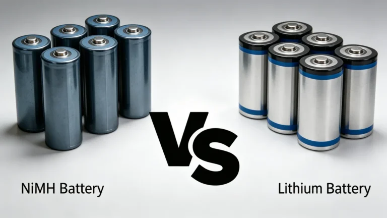 NiMH vs Lithium-Ion industrial batteries comparison for AGV, backup power and industrial equipment, cycle life & performance