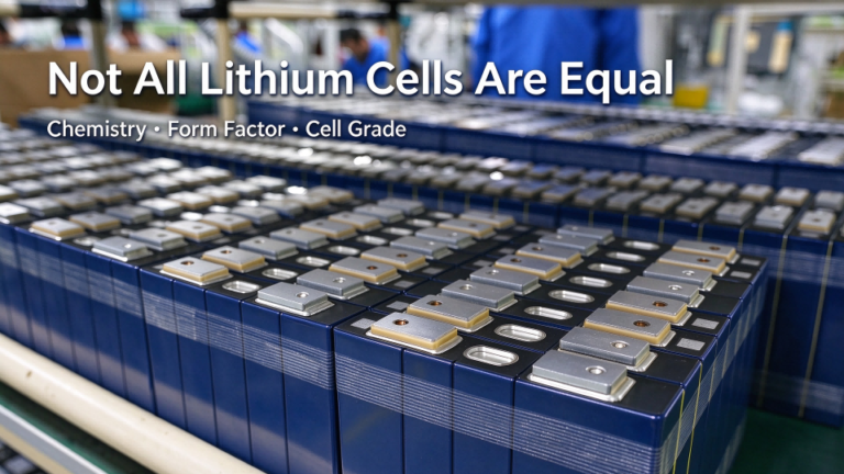 Lithium battery procurement guide, comparing chemistry, form factor and cell grade for industrial buyers